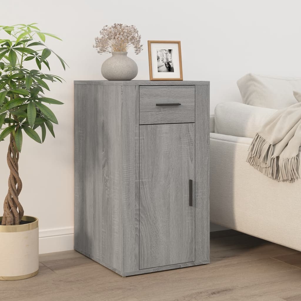 Armoire de bureau Sonoma gris 40x49x75 cm Bois d'ingénierie - XIOS