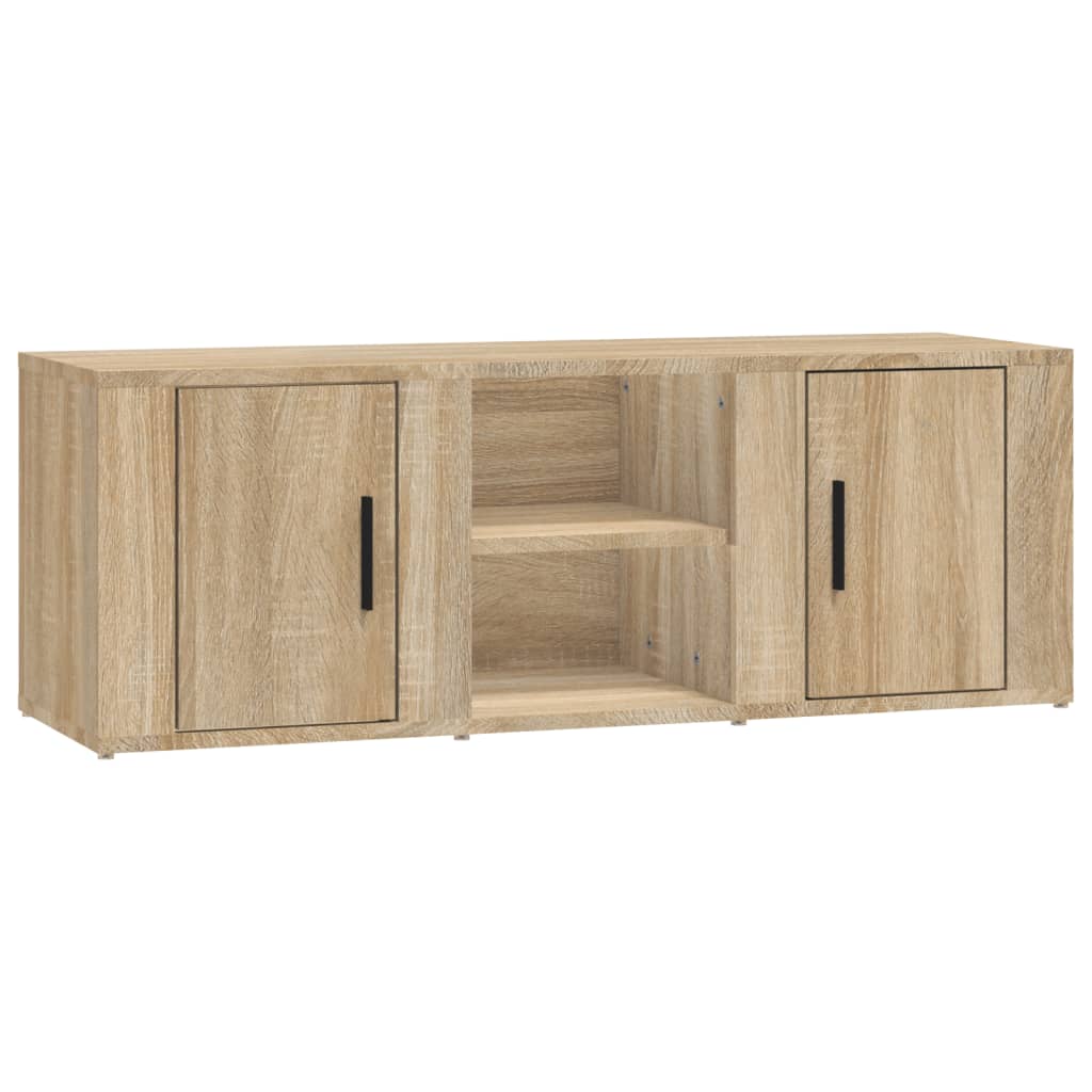 Meuble TV Chêne sonoma 100x31,5x35 cm Bois d'ingénierie - XIOS