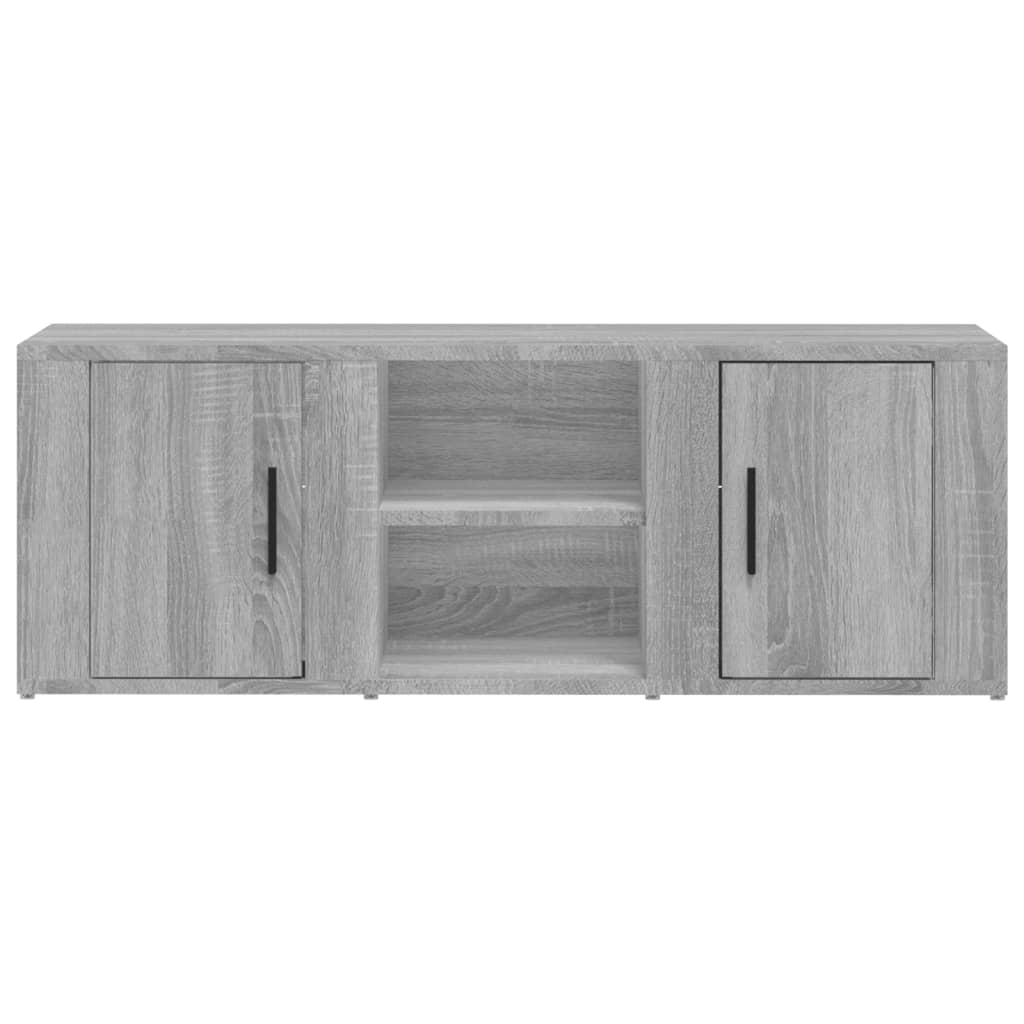 Meuble TV Sonoma gris 100x31,5x35 cm Bois d'ingénierie - XIOS