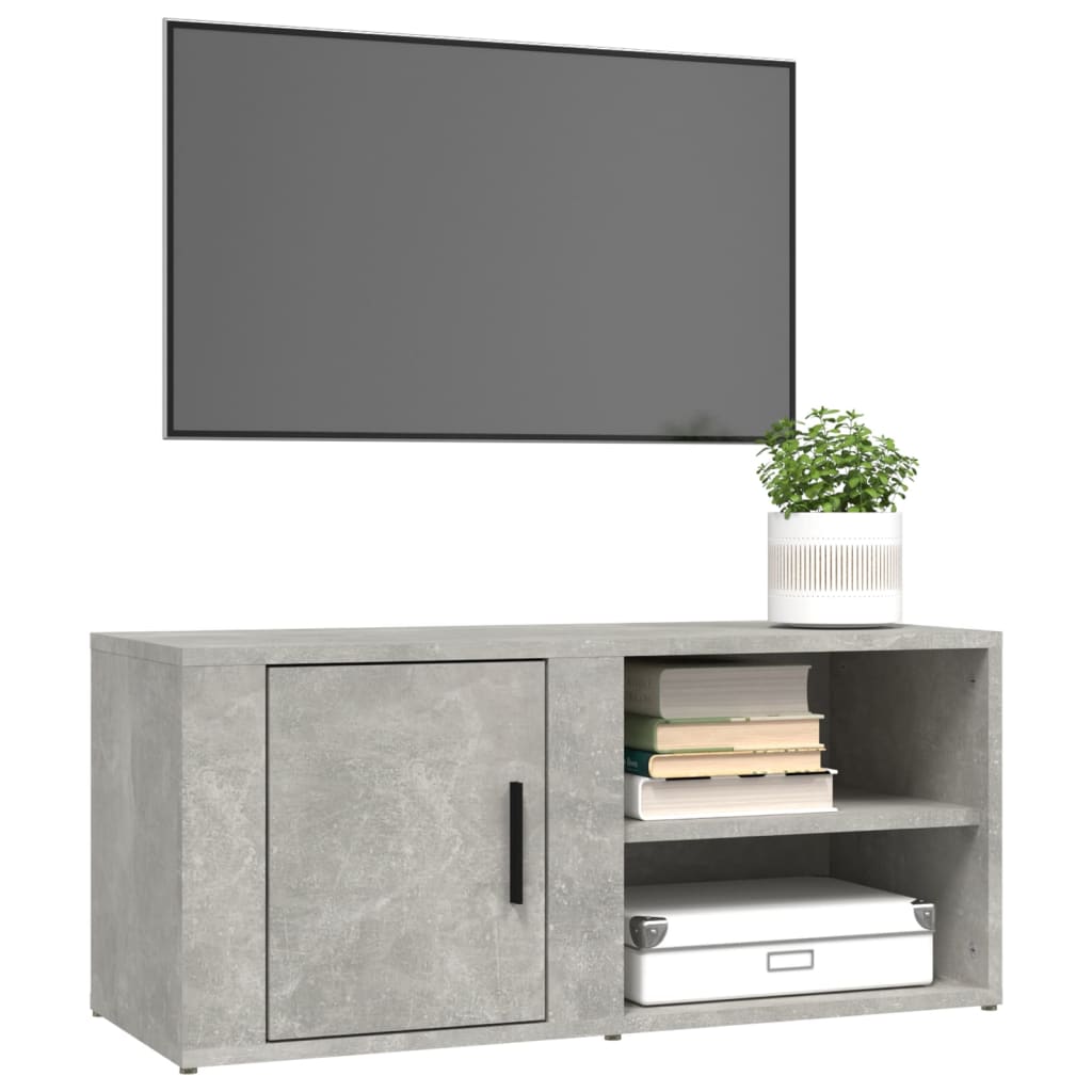 Meubles TV 2 pcs Gris béton 80x31,5x36 cm Bois d'ingénierie - XIOS