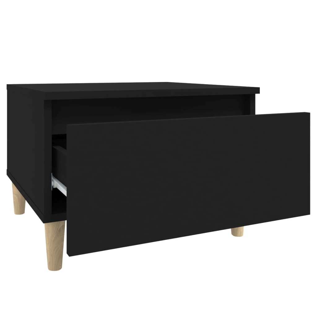 Tables d'appoint 2 pcs Noir 50x46x35 cm Bois d'ingénierie - XIOS