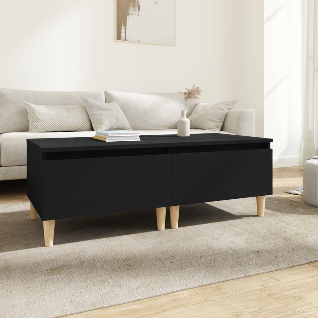 Tables d'appoint 2 pcs Noir 50x46x35 cm Bois d'ingénierie - XIOS