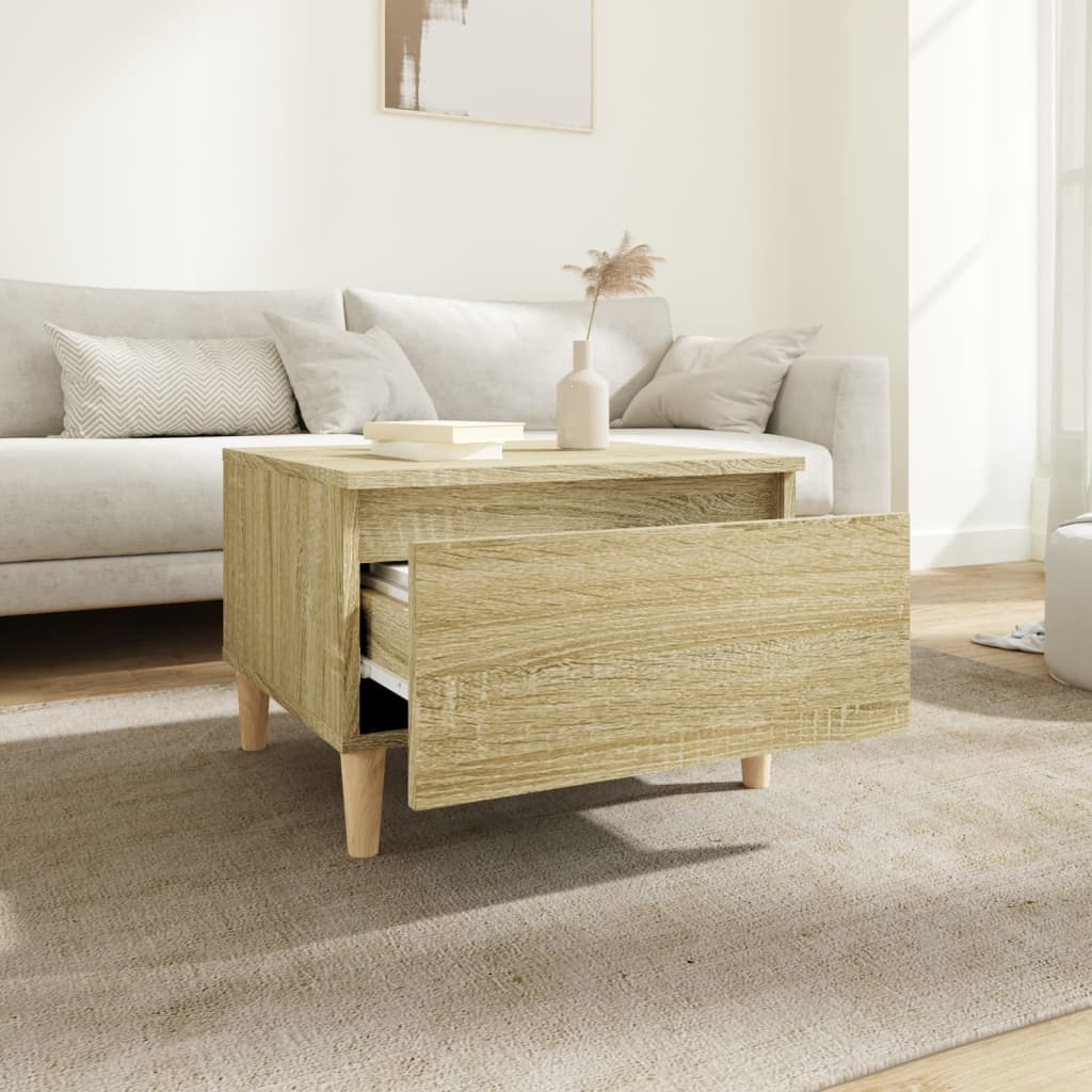 Table d'appoint Chêne sonoma 50x46x35 cm Bois d'ingénierie - XIOS