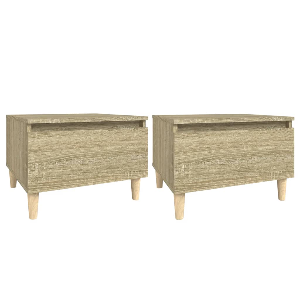 Tables d'appoint 2 pcs Chêne sonoma 50x46x35 cm Bois ingénierie - XIOS