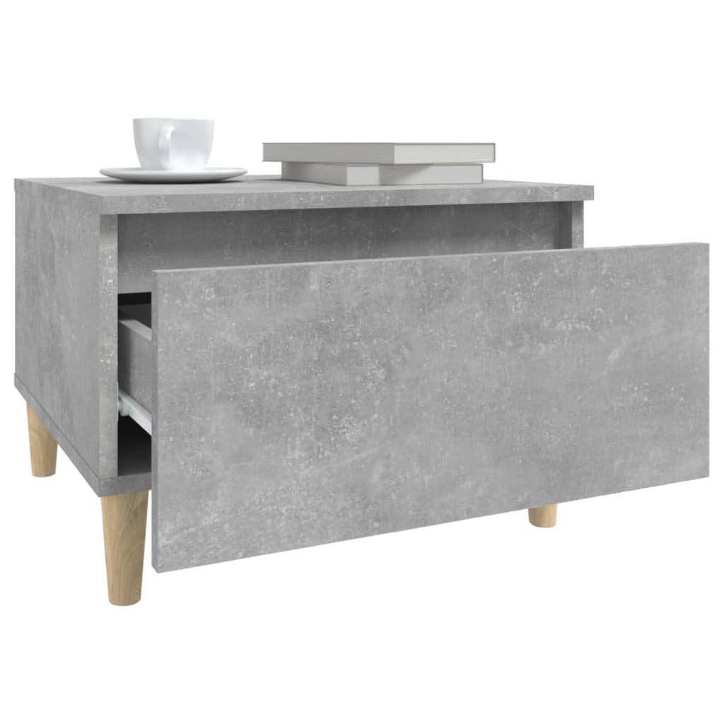 Table d'appoint Gris béton 50x46x35 cm Bois d'ingénierie - XIOS