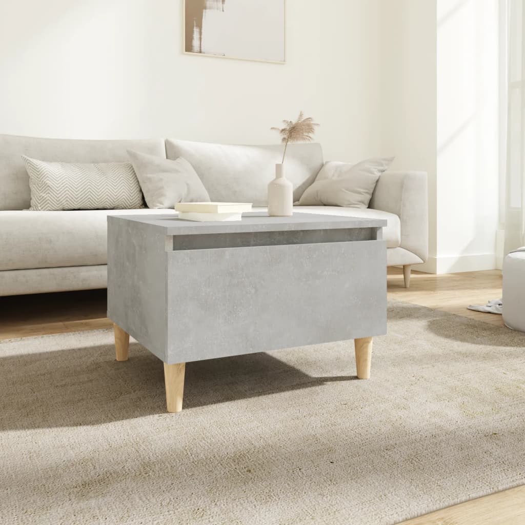 Table d'appoint Gris béton 50x46x35 cm Bois d'ingénierie - XIOS