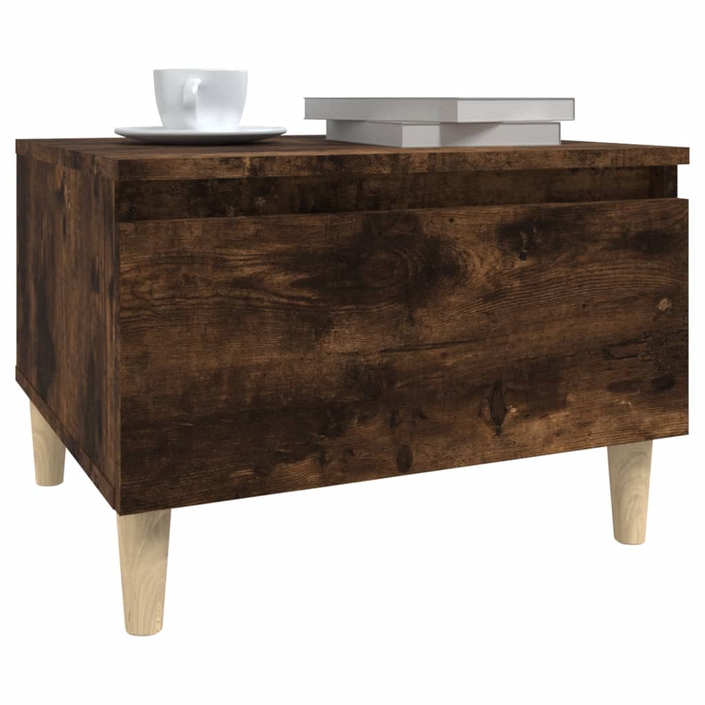 Table d'appoint Chêne fumé 50x46x35 cm Bois d'ingénierie - XIOS