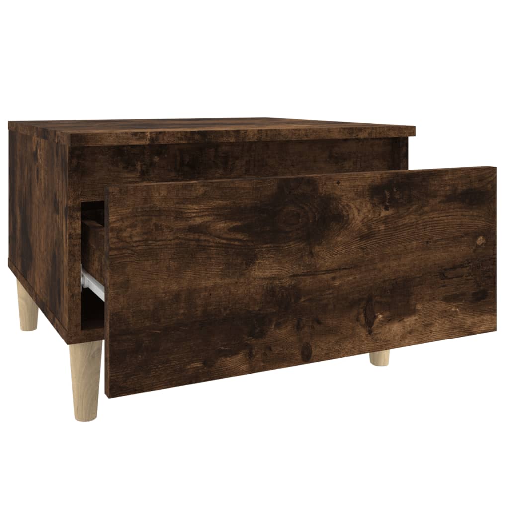 Table d'appoint Chêne fumé 50x46x35 cm Bois d'ingénierie - XIOS