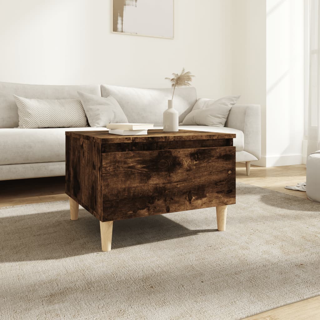Table d'appoint Chêne fumé 50x46x35 cm Bois d'ingénierie - XIOS