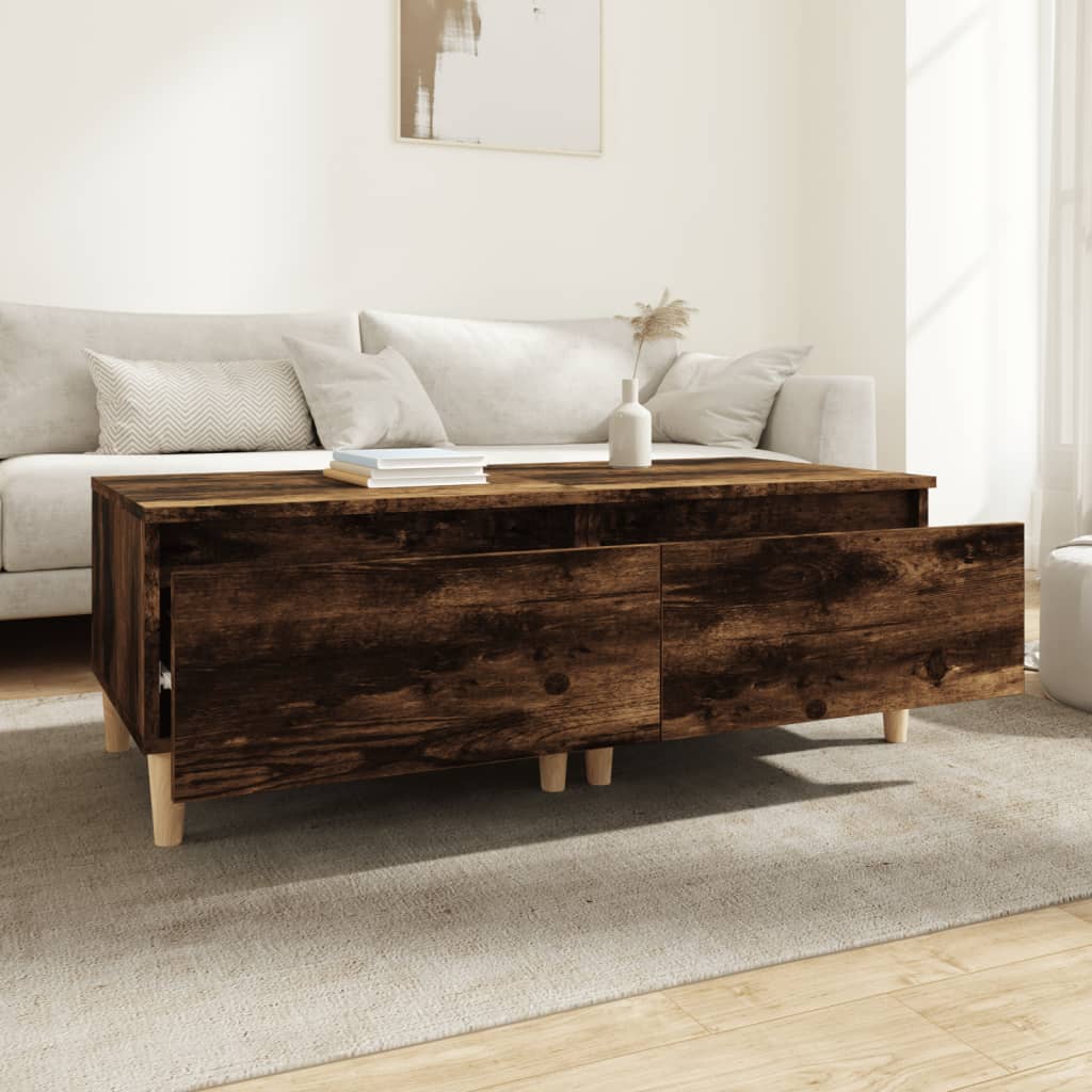 Tables d'appoint 2 pcs Chêne fumé 50x46x35 cm Bois ingénierie - XIOS