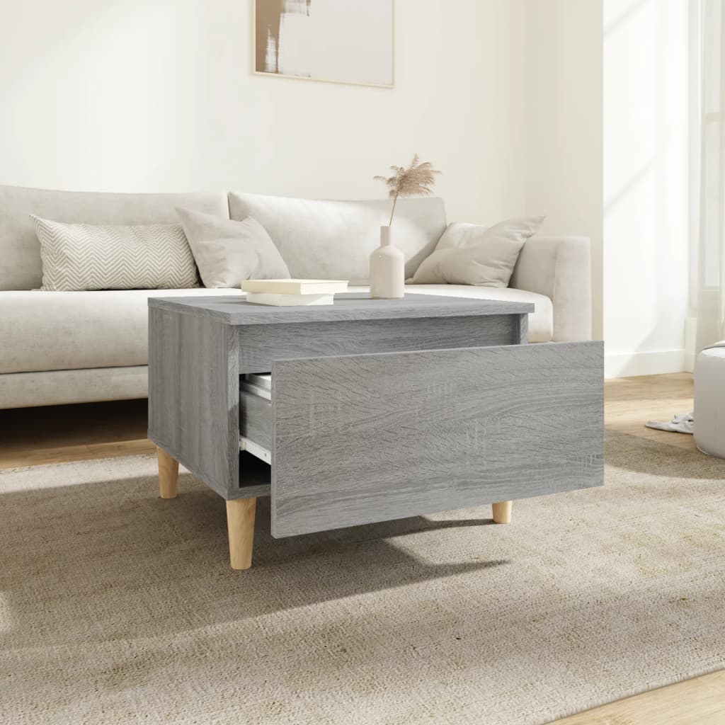 Table d'appoint Sonoma gris 50x46x35 cm Bois d'ingénierie - XIOS