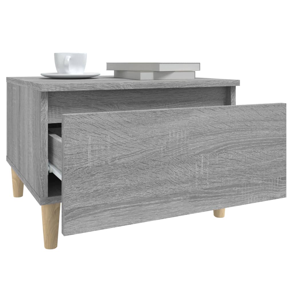 Table d'appoint Sonoma gris 50x46x35 cm Bois d'ingénierie - XIOS