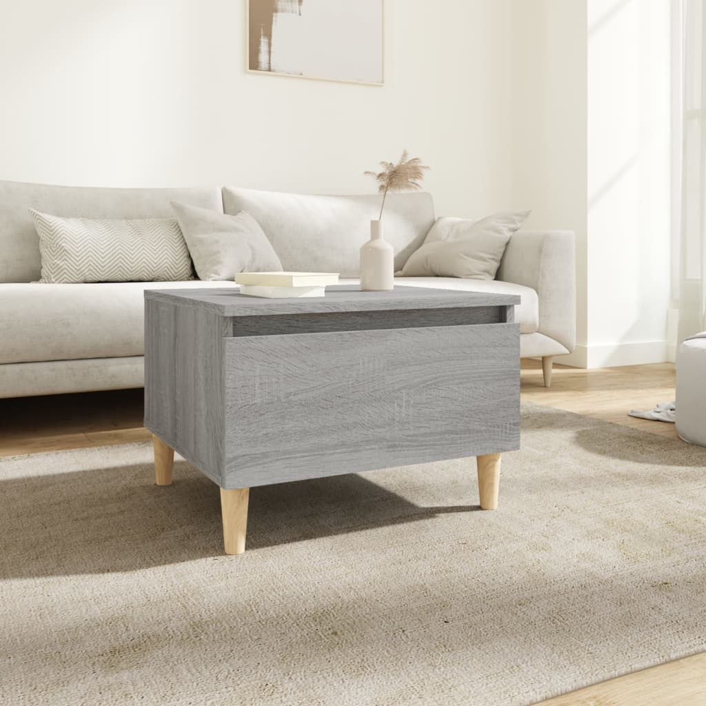 Table d'appoint Sonoma gris 50x46x35 cm Bois d'ingénierie - XIOS