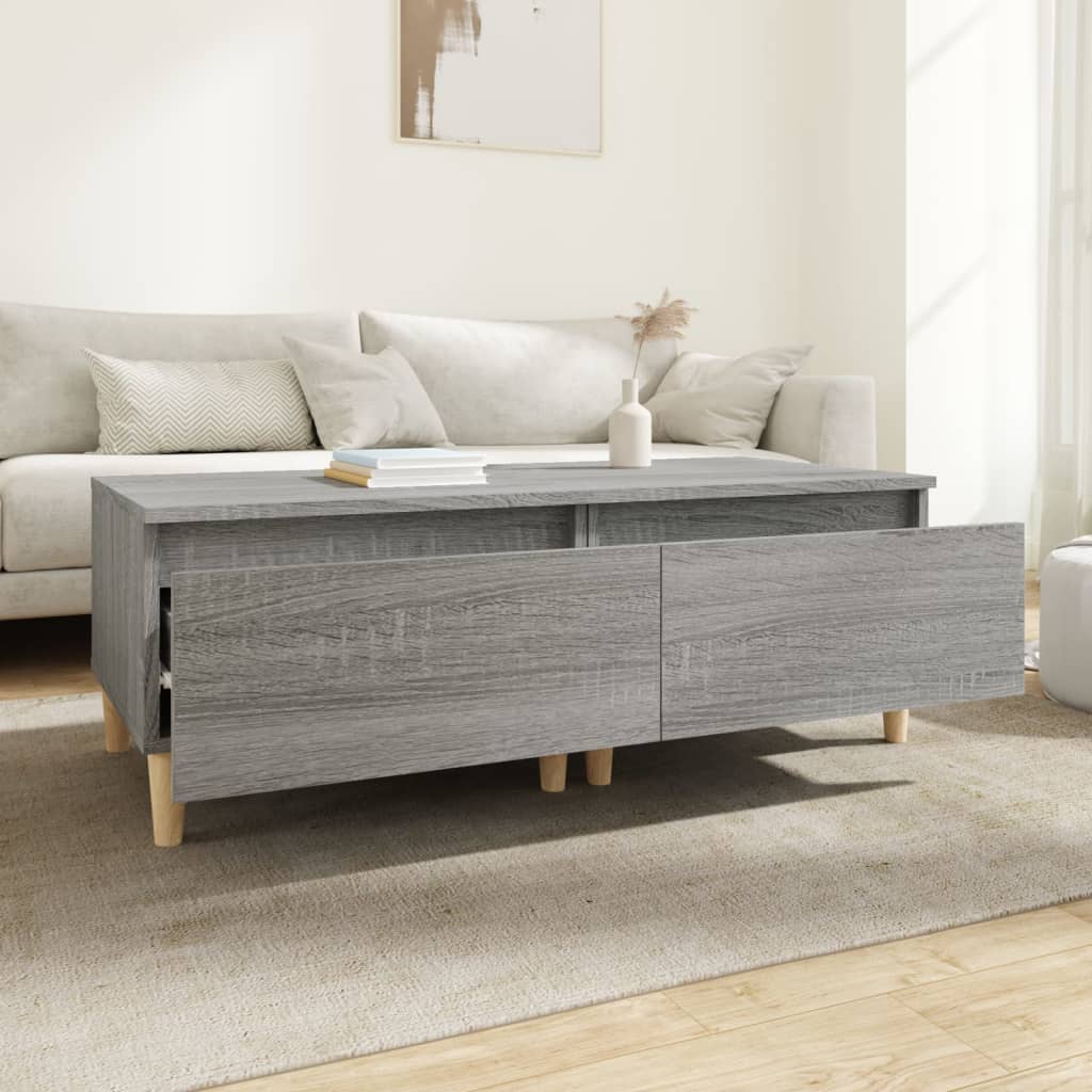 Tables d'appoint 2 pcs Sonoma gris 50x46x35 cm Bois ingénierie - XIOS