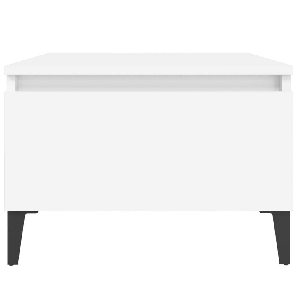 Tables d'appoint 2 pcs Blanc 50x46x35 cm Bois d'ingénierie - XIOS