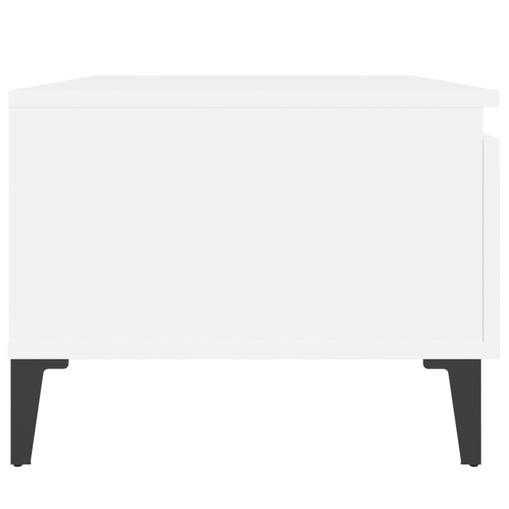 Tables d'appoint 2 pcs Blanc 50x46x35 cm Bois d'ingénierie - XIOS