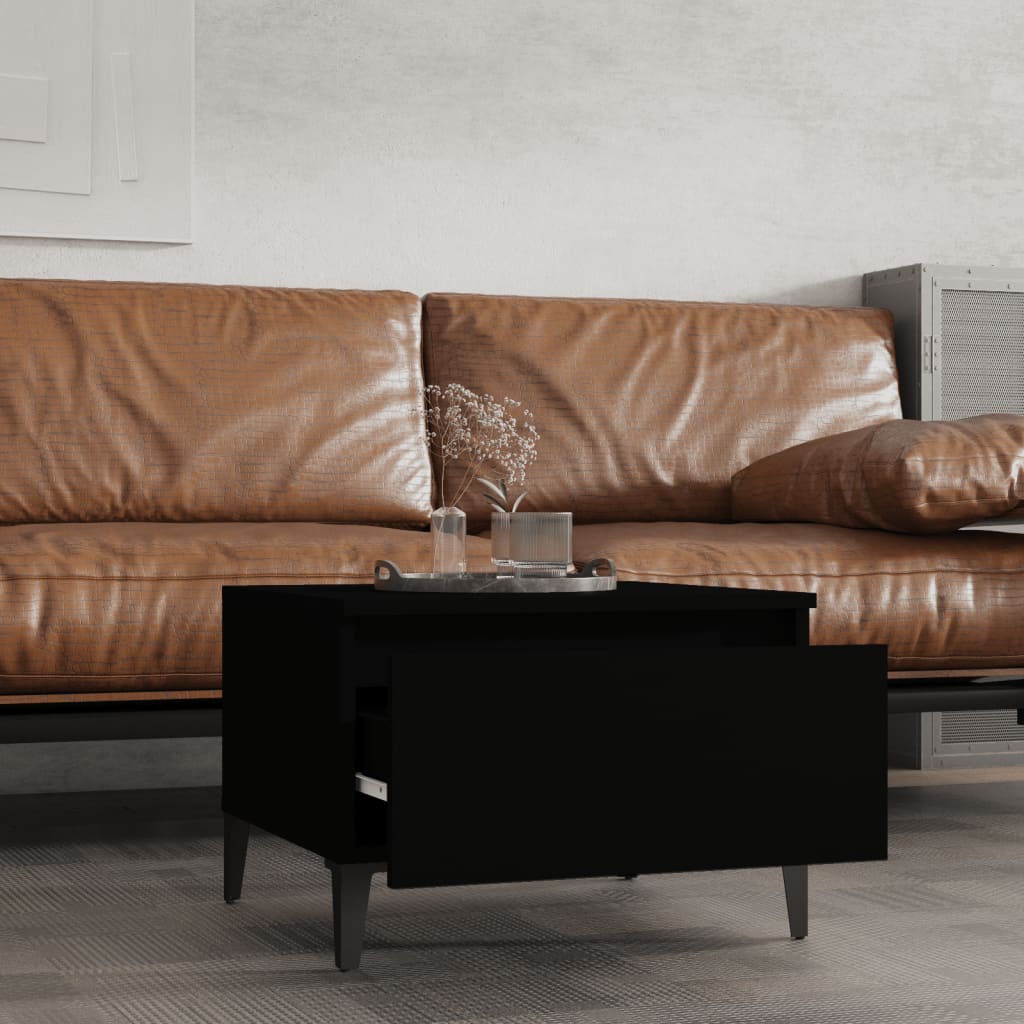 Table d'appoint Noir 50x46x35 cm Bois d'ingénierie - XIOS