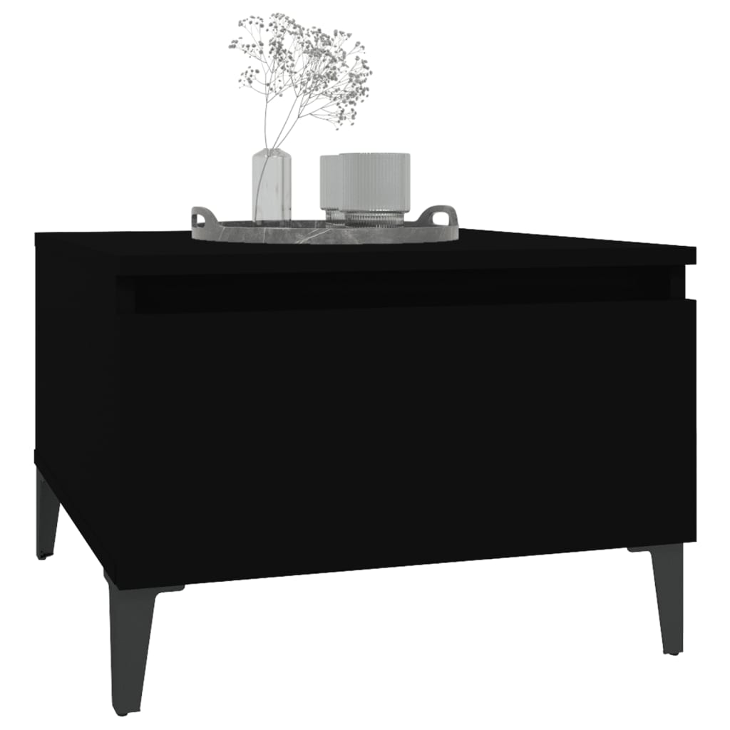 Table d'appoint Noir 50x46x35 cm Bois d'ingénierie - XIOS