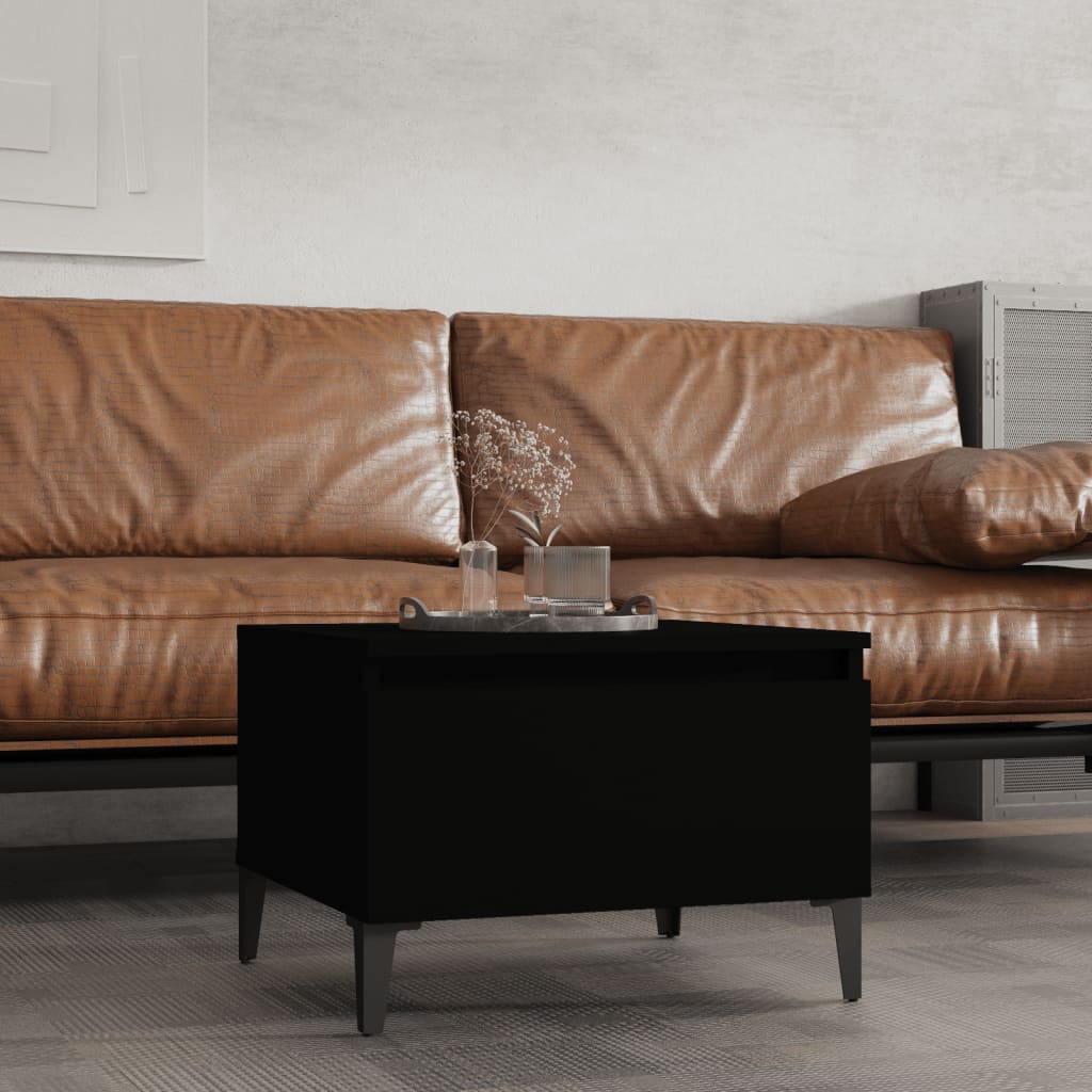 Table d'appoint Noir 50x46x35 cm Bois d'ingénierie - XIOS