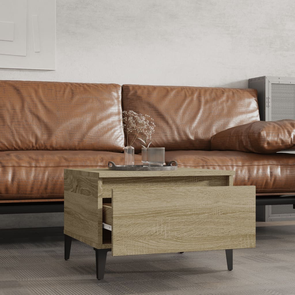 Table d'appoint Chêne sonoma 50x46x35 cm Bois d'ingénierie - XIOS