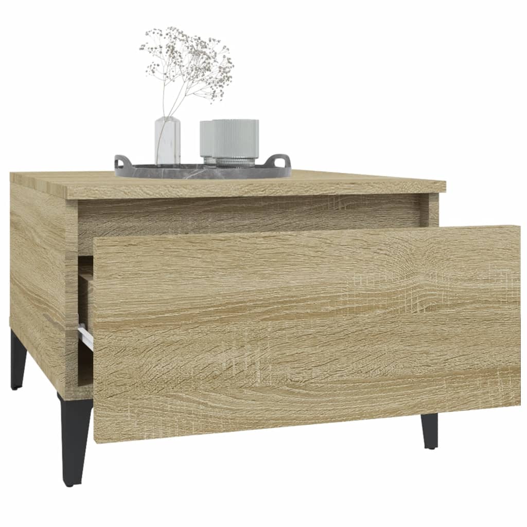 Table d'appoint Chêne sonoma 50x46x35 cm Bois d'ingénierie - XIOS