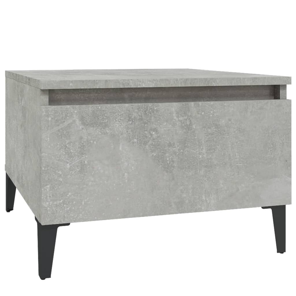 Table d'appoint Gris béton 50x46x35 cm Bois d'ingénierie - XIOS