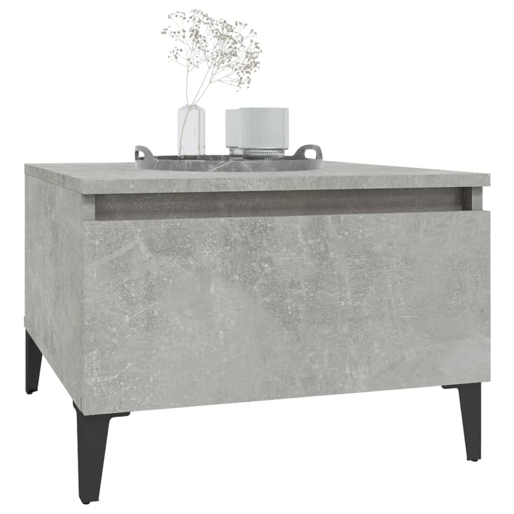 Table d'appoint Gris béton 50x46x35 cm Bois d'ingénierie - XIOS