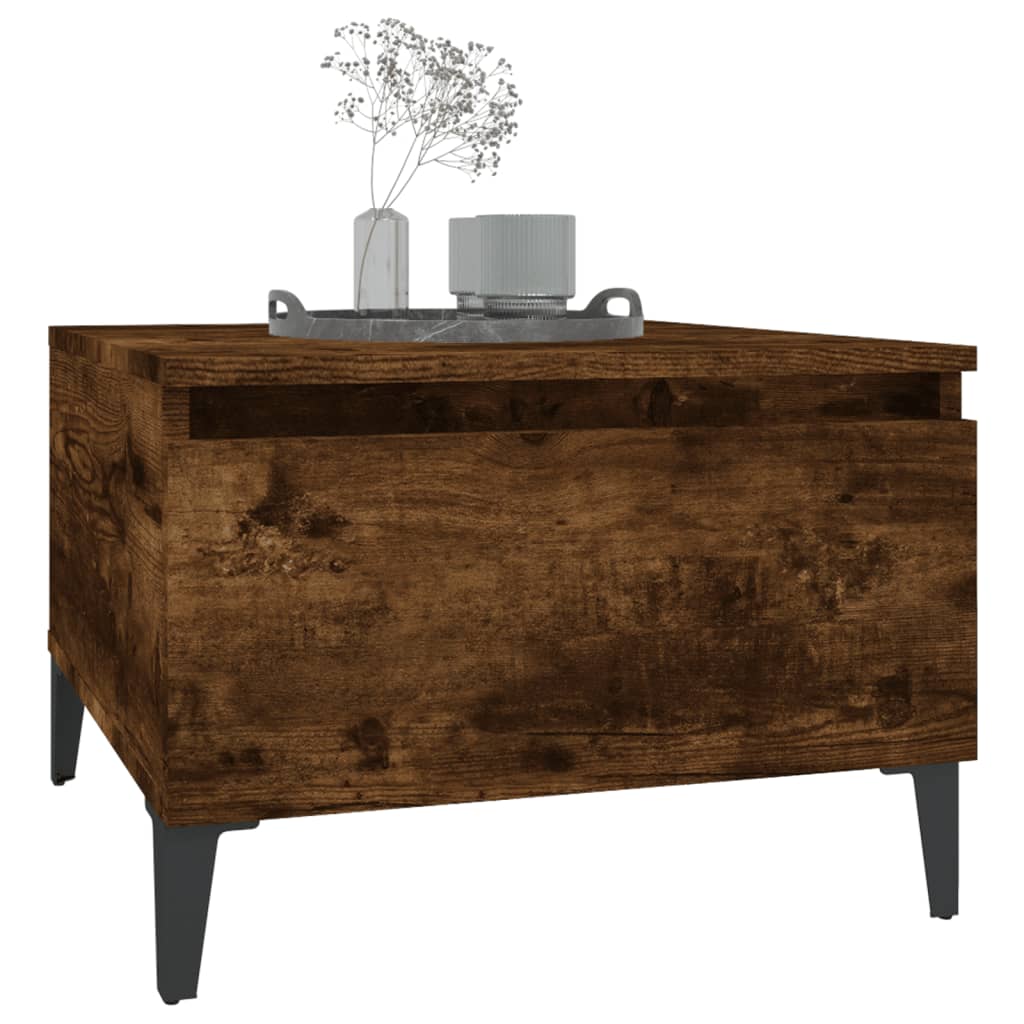 Table d'appoint Chêne fumé 50x46x35 cm Bois d'ingénierie - XIOS