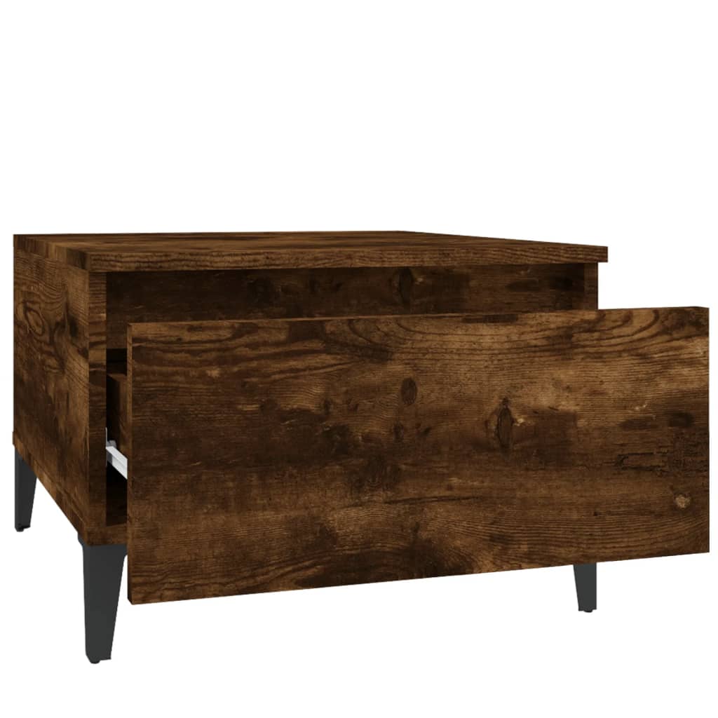 Table d'appoint Chêne fumé 50x46x35 cm Bois d'ingénierie - XIOS