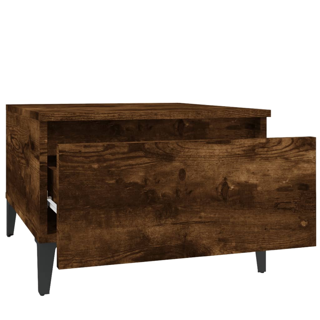 Tables d'appoint 2 pcs Chêne fumé 50x46x35 cm Bois ingénierie - XIOS