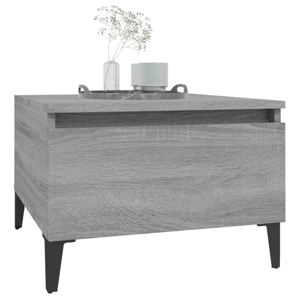 Table d'appoint Sonoma gris 50x46x35 cm Bois d'ingénierie - XIOS