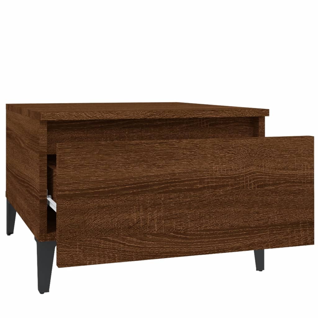 Tables d'appoint 2 pcs Chêne marron 50x46x35 cm Bois ingénierie - XIOS