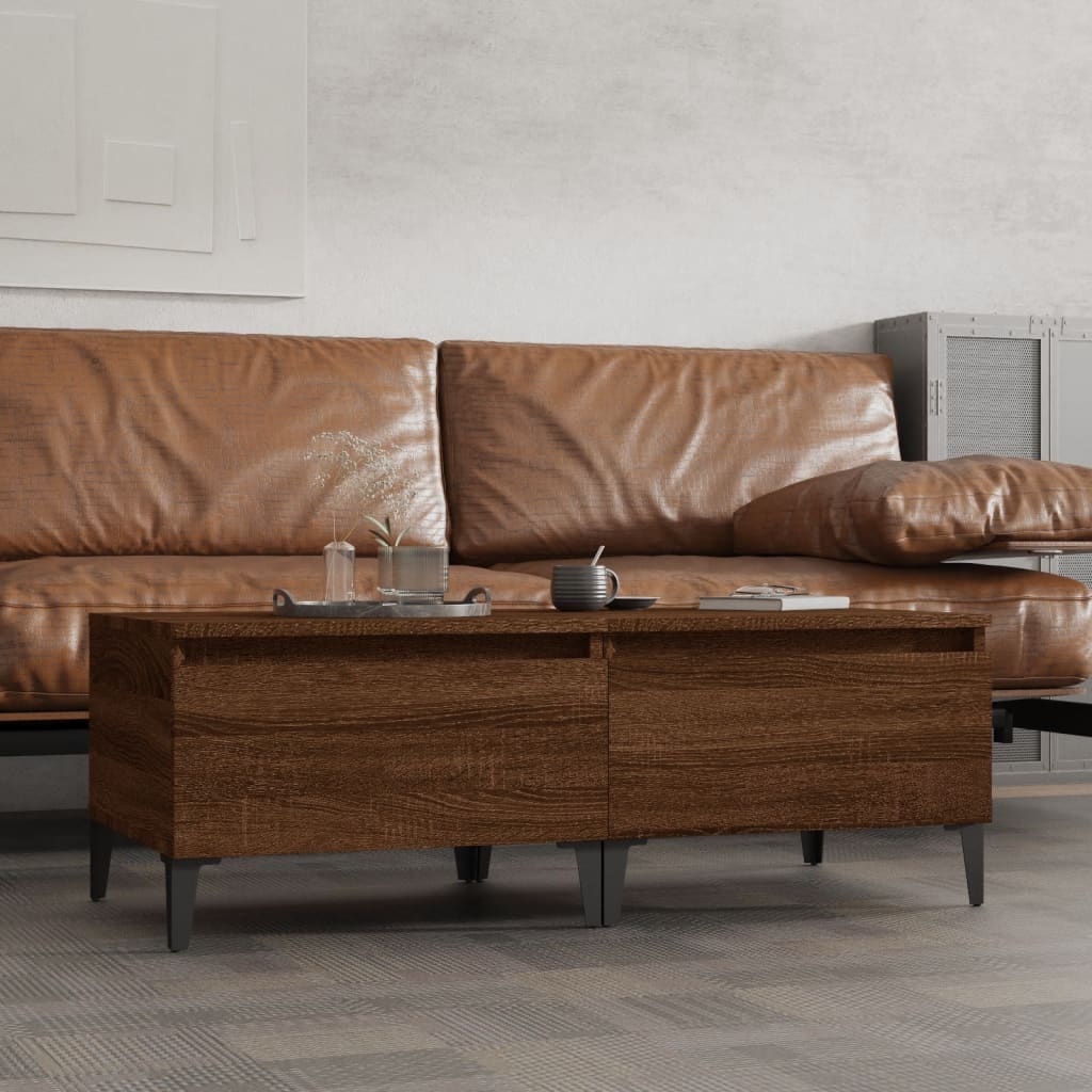 Tables d'appoint 2 pcs Chêne marron 50x46x35 cm Bois ingénierie - XIOS