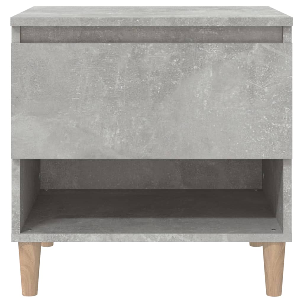 Tables de chevet 2 pcs Gris béton 50x46x50 cm Bois d’ingénierie - XIOS