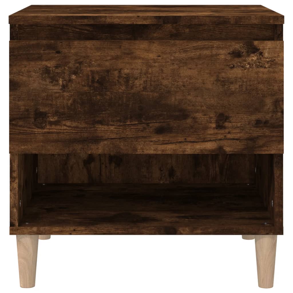 Table de chevet Chêne fumé 50x46x50 cm Bois d'ingénierie - XIOS