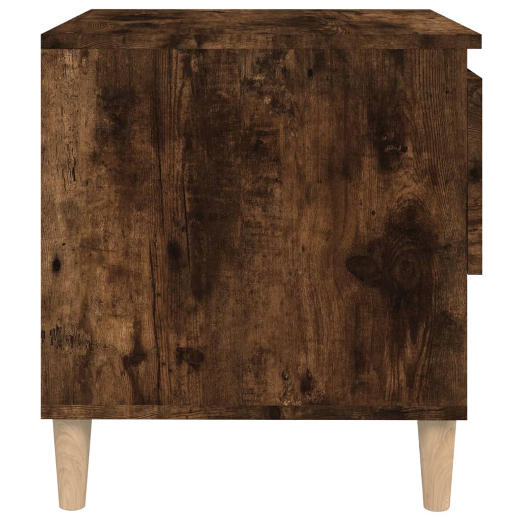 Table de chevet Chêne fumé 50x46x50 cm Bois d'ingénierie - XIOS