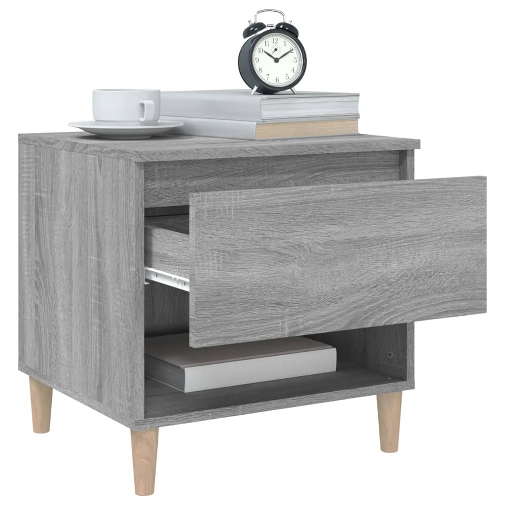 Table de chevet Sonoma gris 50x46x50 cm Bois d'ingénierie - XIOS