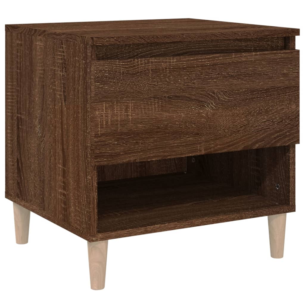 Table de chevet Chêne brun 50x46x50 cm Bois d'ingénierie - XIOS
