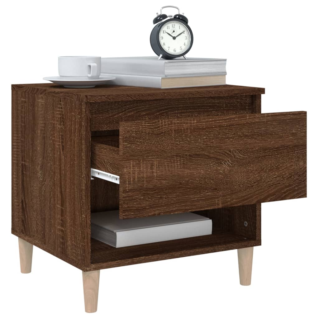 Table de chevet Chêne brun 50x46x50 cm Bois d'ingénierie - XIOS