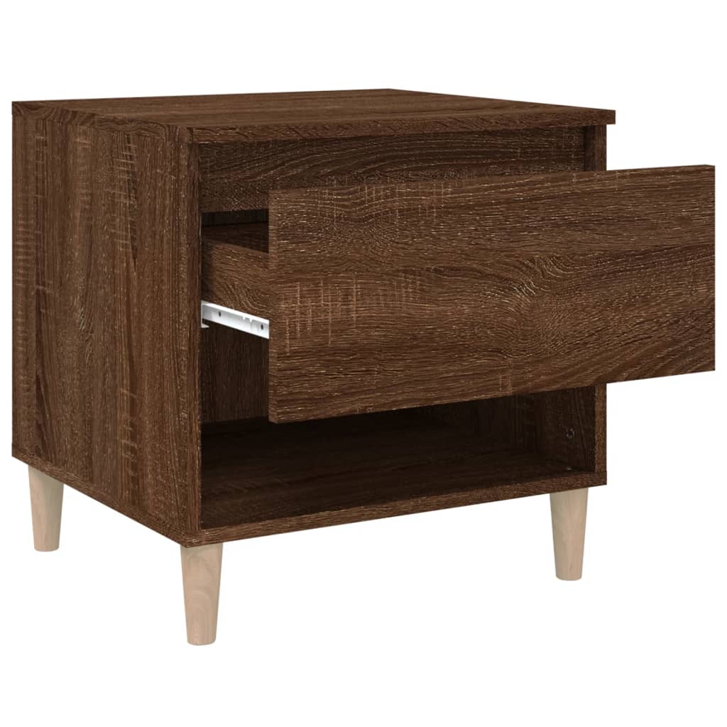 Table de chevet Chêne brun 50x46x50 cm Bois d'ingénierie - XIOS