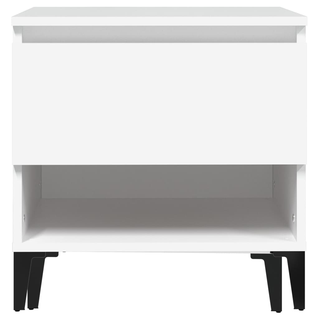Table d'appoint Blanc 50x46x50 cm Bois d’ingénierie - XIOS