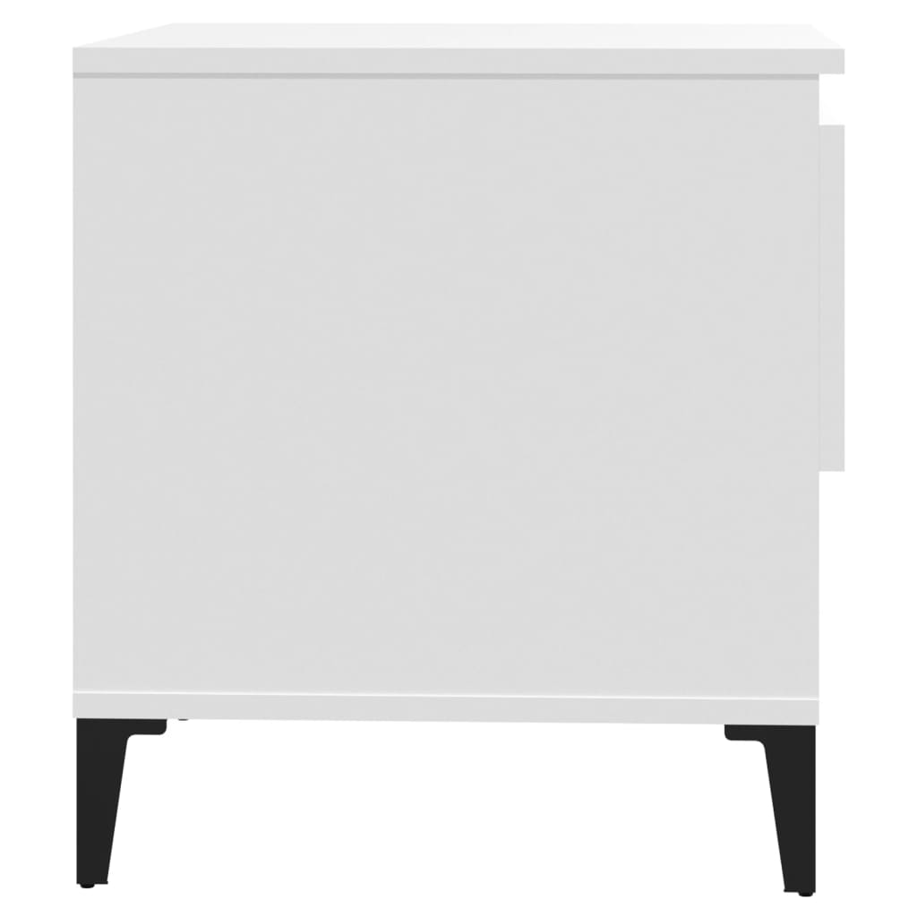 Table d'appoint Blanc 50x46x50 cm Bois d’ingénierie - XIOS