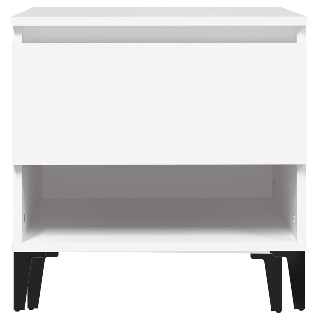 Tables d'appoint 2 pcs Blanc 50x46x50 cm Bois d’ingénierie - XIOS