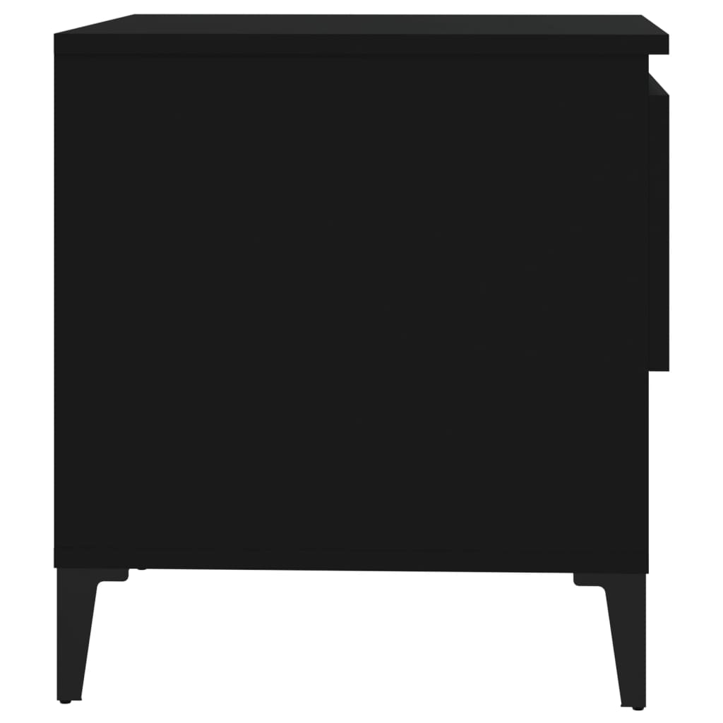 Table d'appoint Noir 50x46x50 cm Bois d’ingénierie - XIOS