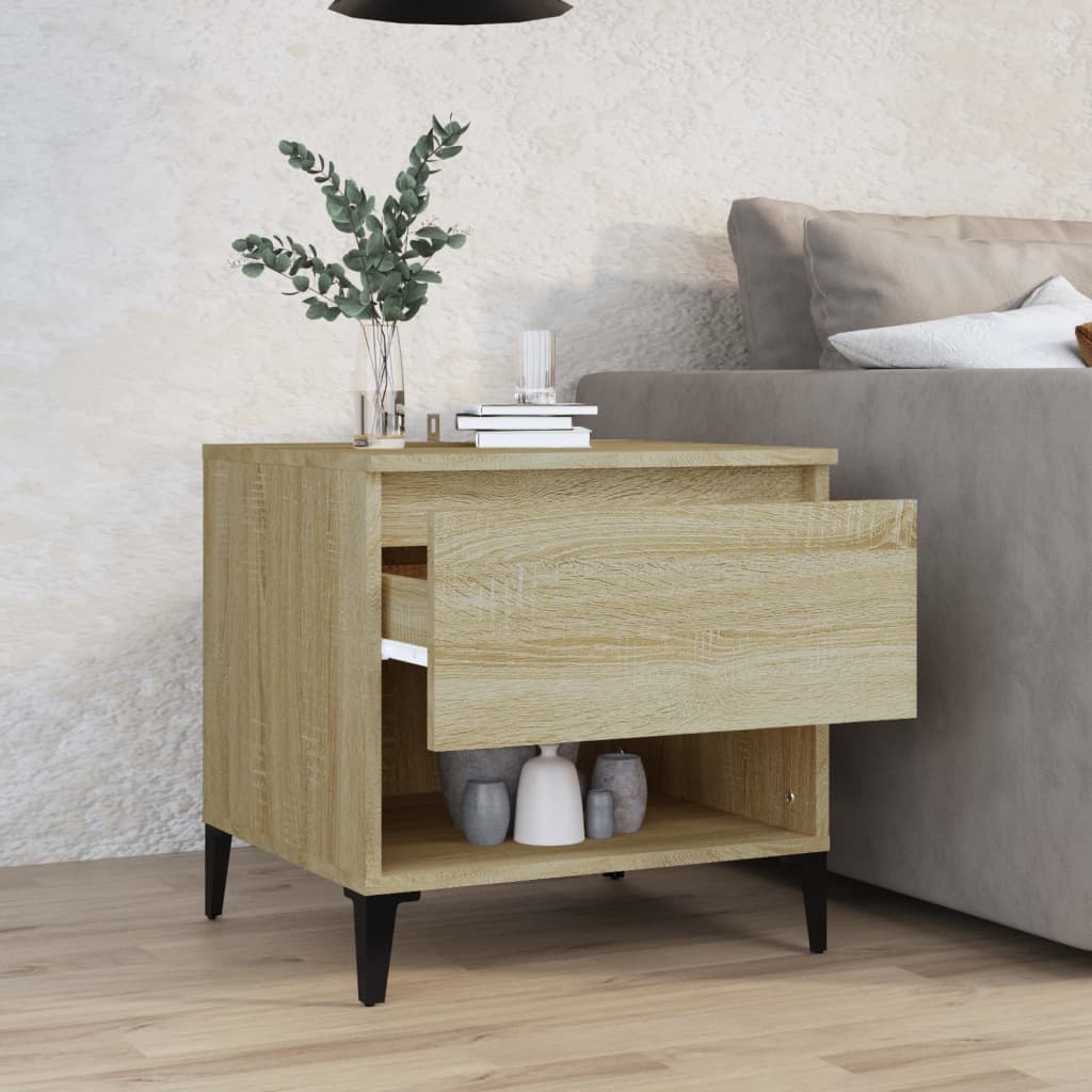 Table d'appoint Chêne sonoma 50x46x50 cm Bois d'ingénierie - XIOS