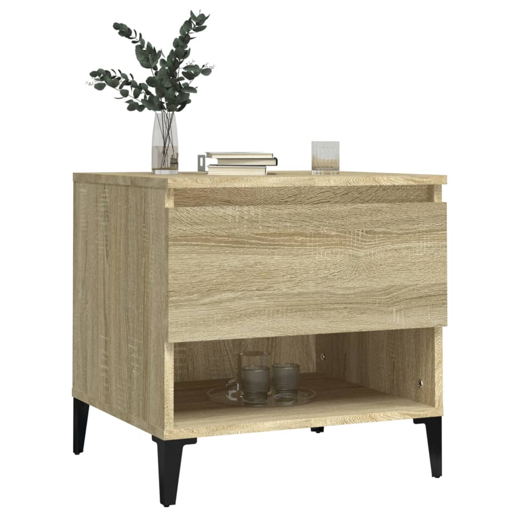Table d'appoint Chêne sonoma 50x46x50 cm Bois d'ingénierie - XIOS