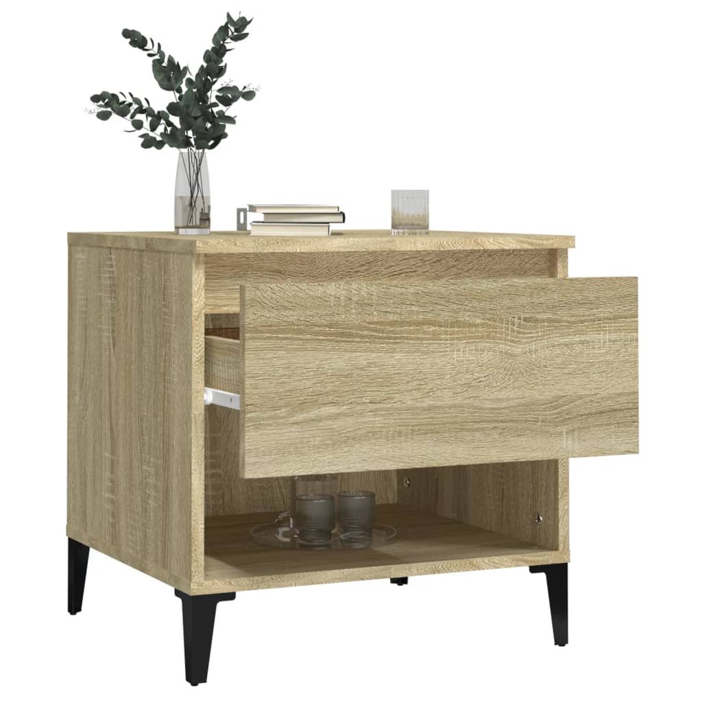 Table d'appoint Chêne sonoma 50x46x50 cm Bois d'ingénierie - XIOS