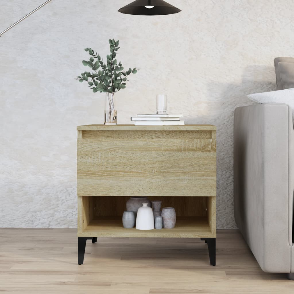 Table d'appoint Chêne sonoma 50x46x50 cm Bois d'ingénierie - XIOS