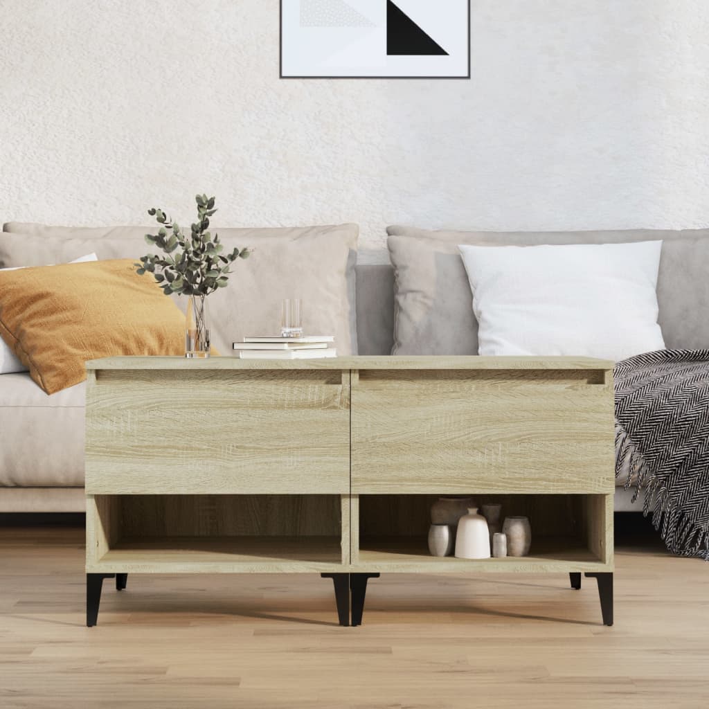 Tables d'appoint 2 pcs Chêne sonoma 50x46x50 cm Bois ingénierie - XIOS