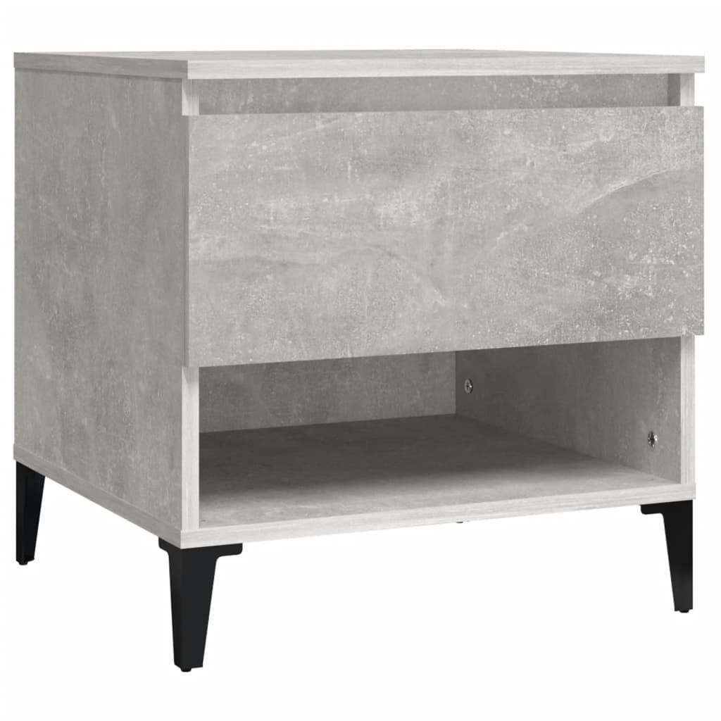Table d'appoint Gris béton 50x46x50 cm Bois d'ingénierie - XIOS